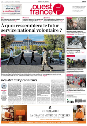 Cover of Ouest France (Dinan)