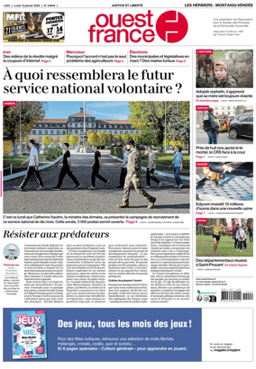 Cover of Ouest France (Les Herbiers / Montaigu)