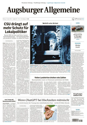 Cover of Augsburger Allgemeine (Land West)