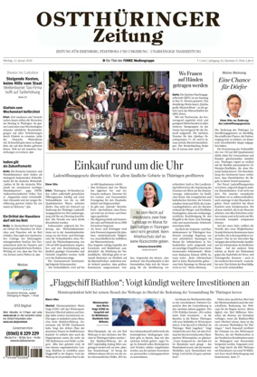 Cover of Ostthuringer Zeitung (Saale-Holzland-Kreis)