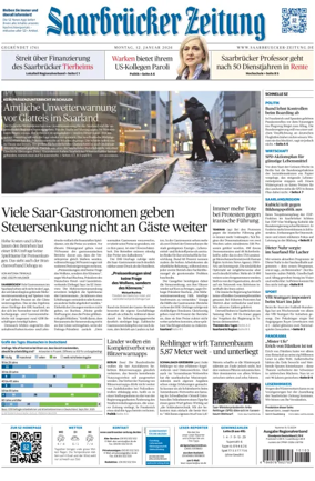 Cover of Saarbruecker Zeitung