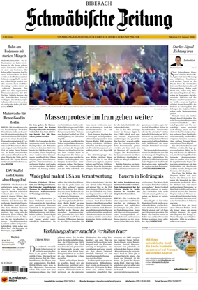 Cover of Schwabische Zeitung (Biberach)