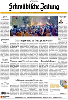 Cover of Schwaebische Zeitung (Wangen)