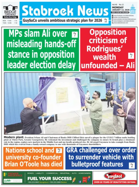 Cover of Stabroek News