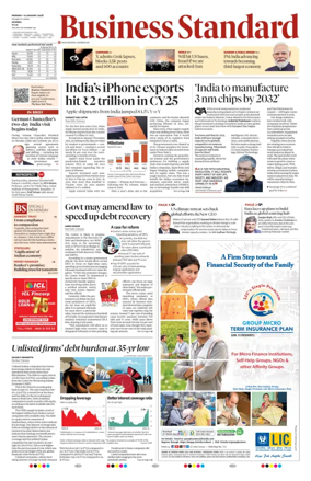Cover of Business Standard