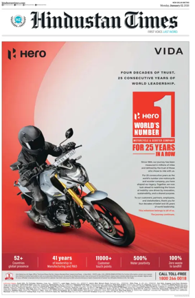 Cover of Hindustan Times (Delhi)