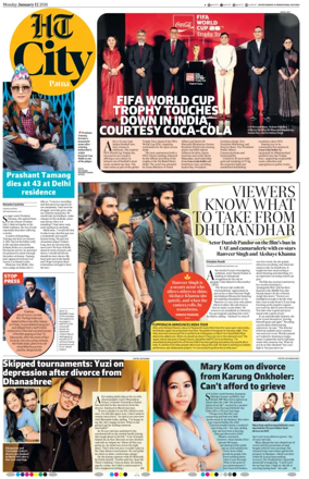 Cover of Hindustan Times (Patna) - Live