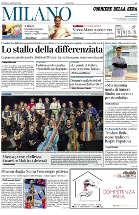 Cover of Corriere della Sera (Milano)
