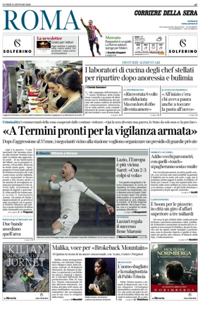 Cover of Corriere della Sera (Roma)