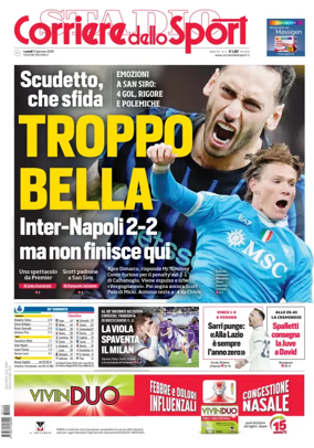 Cover of Corriere dello Sport