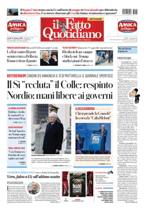Cover of Il Fatto Quotidiano