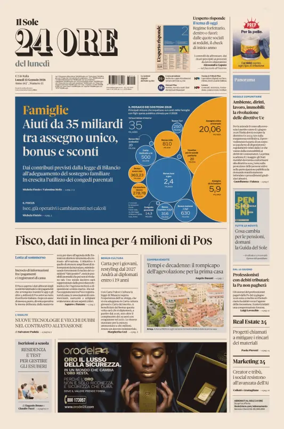 Cover of Il Sole 24 Ore