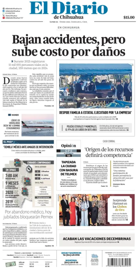 Cover of El Diario de Chihuahua
