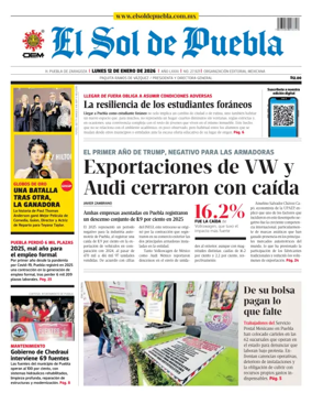 Cover of El Sol de Puebla