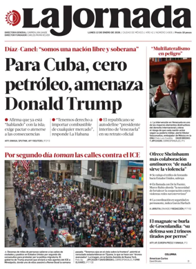 Cover of La Jornada