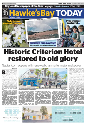 Cover of Hawke's Bay Today