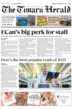 Cover of The Timaru Herald