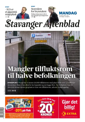 Cover of Stavanger Aftenblad