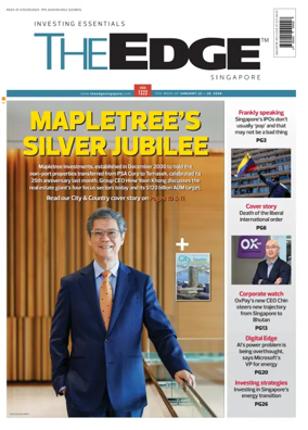 Cover of The Edge Singapore