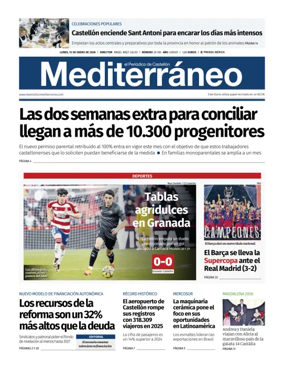 Cover of El Periodico Mediterraneo
