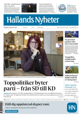 Cover of Hallands Nyheter