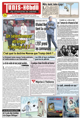 Cover of Tunis Hebdo