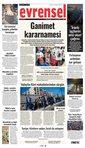 Cover of Evrensel Gazetesi