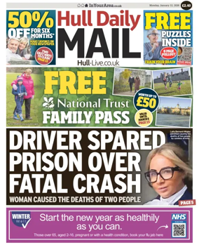 Cover of Hull Daily Mail