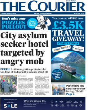 Cover of The Courier & Advertiser (Perth and Perthshire Edition)