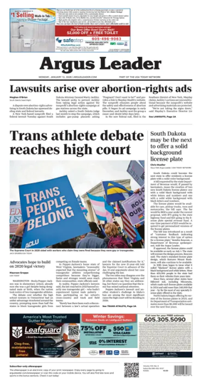 Cover of Argus Leader