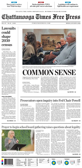Cover of Chattanooga Times Free Press