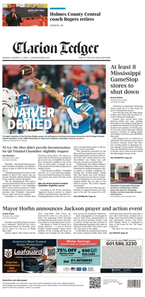 Cover of Clarion Ledger