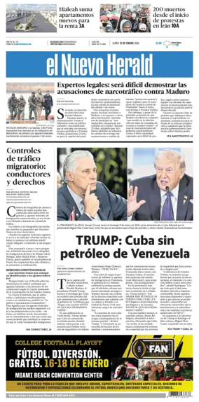 Cover of El Nuevo Herald