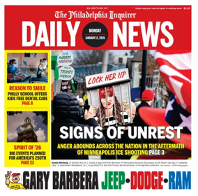 Cover of Philadelphia Daily News