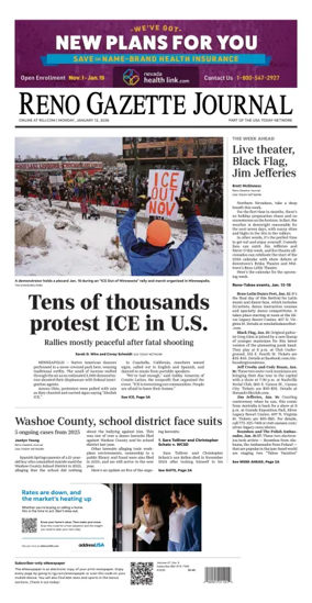 Cover of Reno Gazette Journal