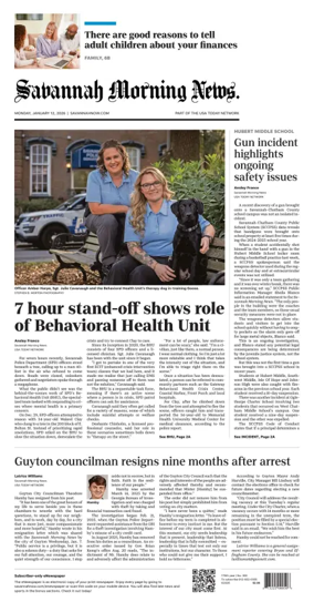 Cover of Savannah Morning News