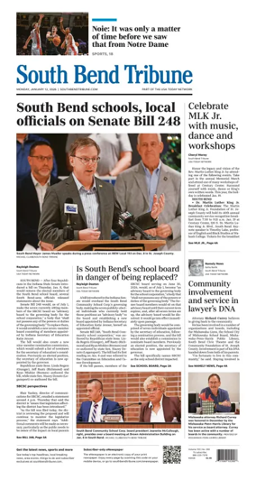 Cover of South Bend Tribune