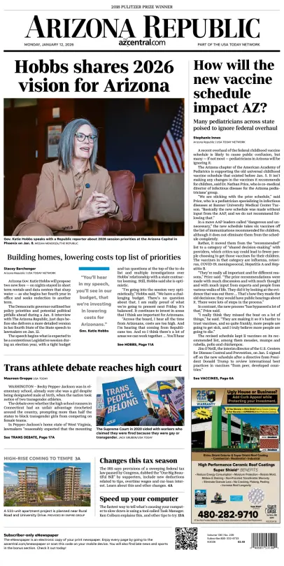 Cover of The Arizona Republic