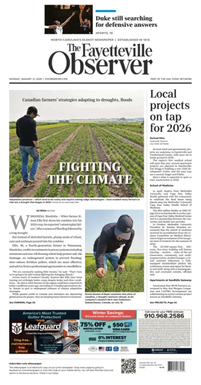 Cover of The Fayetteville Observer