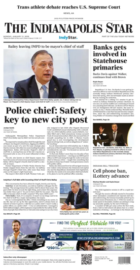 Cover of The Indianapolis Star