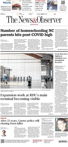 Cover of The News & Observer