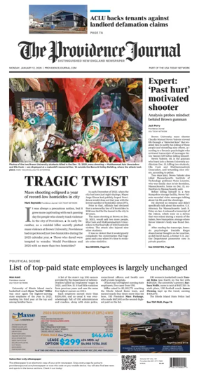 Cover of The Providence Journal