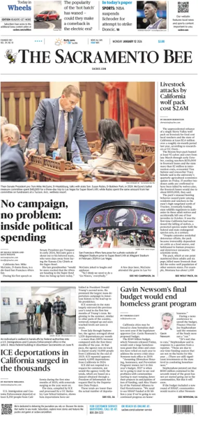 Cover of The Sacramento Bee