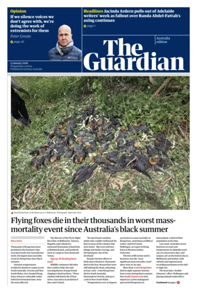 Cover of The Guardian Australia