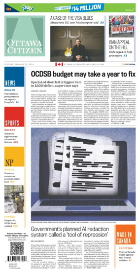 Cover of Ottawa Citizen