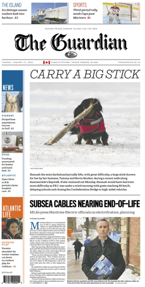 Cover of The Guardian (Charlottetown)