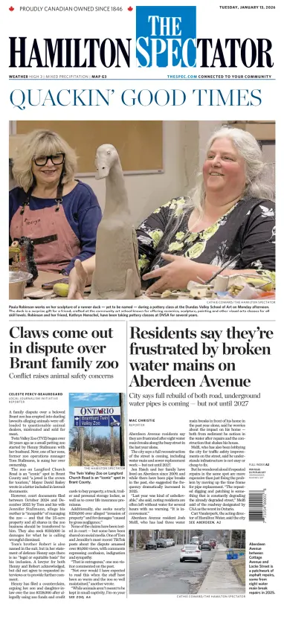 Cover of The Hamilton Spectator