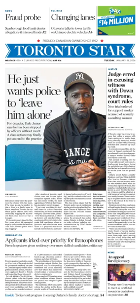 Cover of Toronto Star