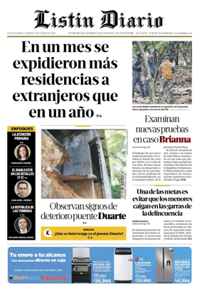 Cover of Listin Diario