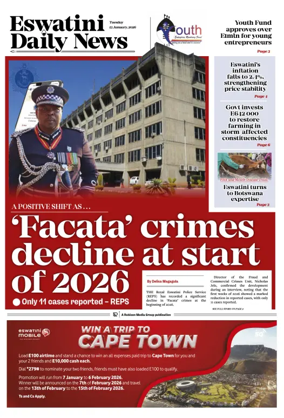 Cover of Eswatini Daily News